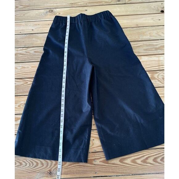 Frame Wide Leg Culotte Pants Size Small Women’s Black Pull On - Picture 4 of 7